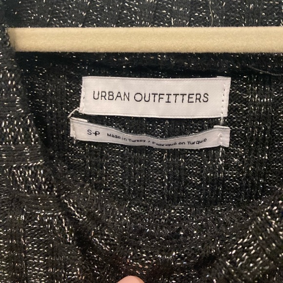 Urban Outfitters Sofia Sparkly Metallic Mock-Neck Sweater Dress - Picture 6 of 7